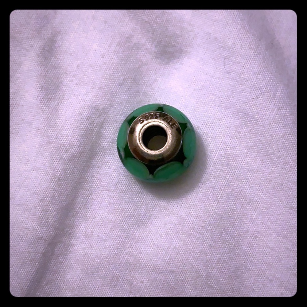 Authentic Pandora Green leaves Charm